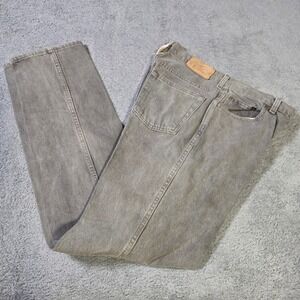 Perry Ellis Mens 36x30 Straight Leg Jeans Gray Vintage America 100% Cottn Canada